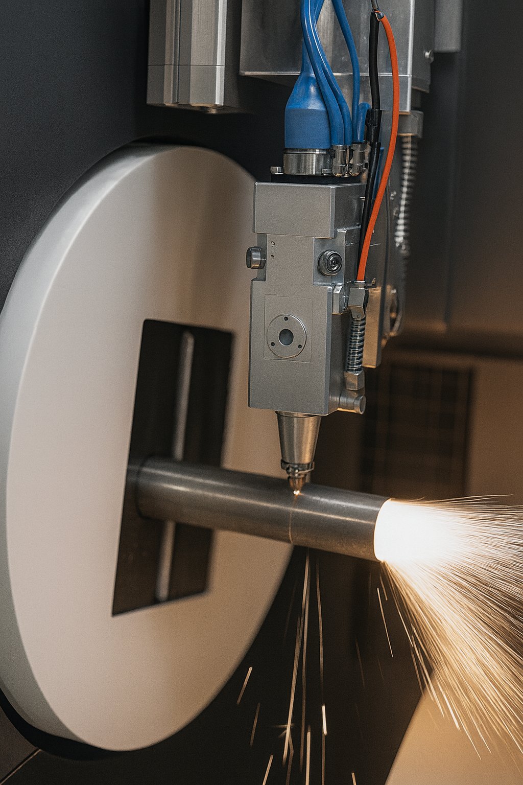 Corte a laser em tubo metálico